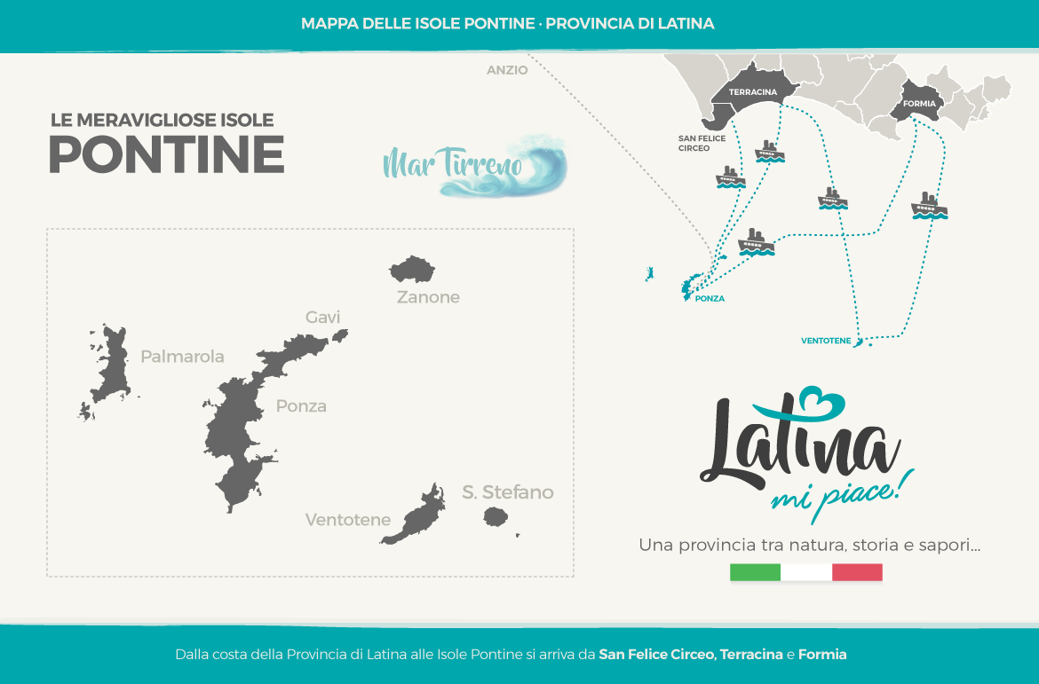 mappa-isole-pontine-latinamipiace